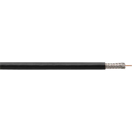 Coleman Cable 1000 Ft. Black Dual Shielded RG6 Coaxial Cable